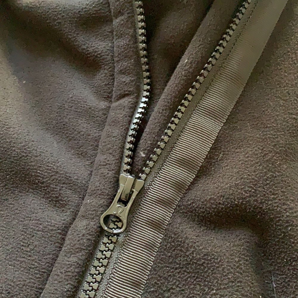 Lululemon Long Black Fleece Jacket - Picture 2 of 6